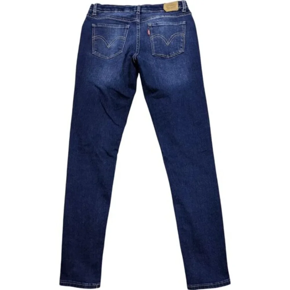 Levis 720 High Rise Super Skinny Jeans Kids Size 14 Blue NWT Adjustable Waist